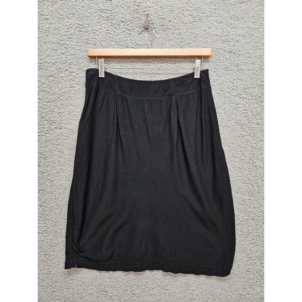 Eileen Fisher Skirt Petite Small Black Pencil Straight Minimalist Professional